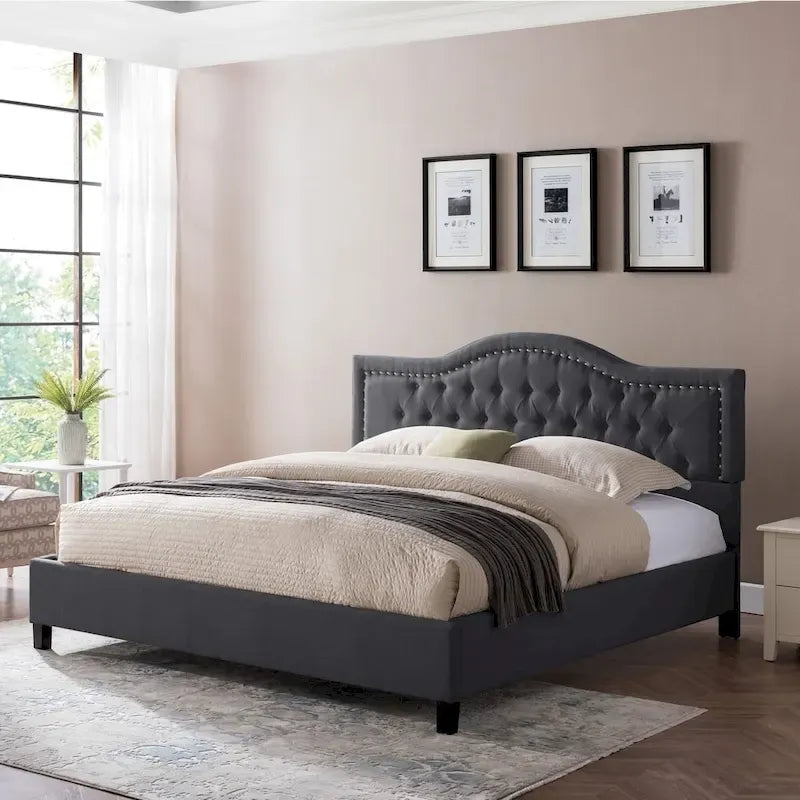 Cadre de lit traditionnel King Size par