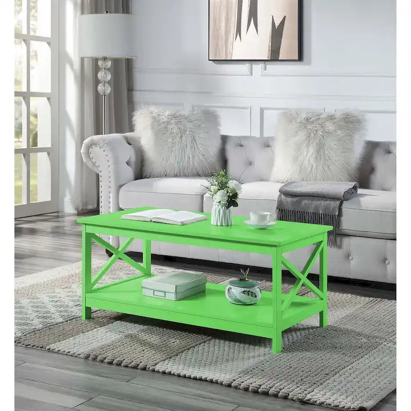 Table basse Oxford avec étagère