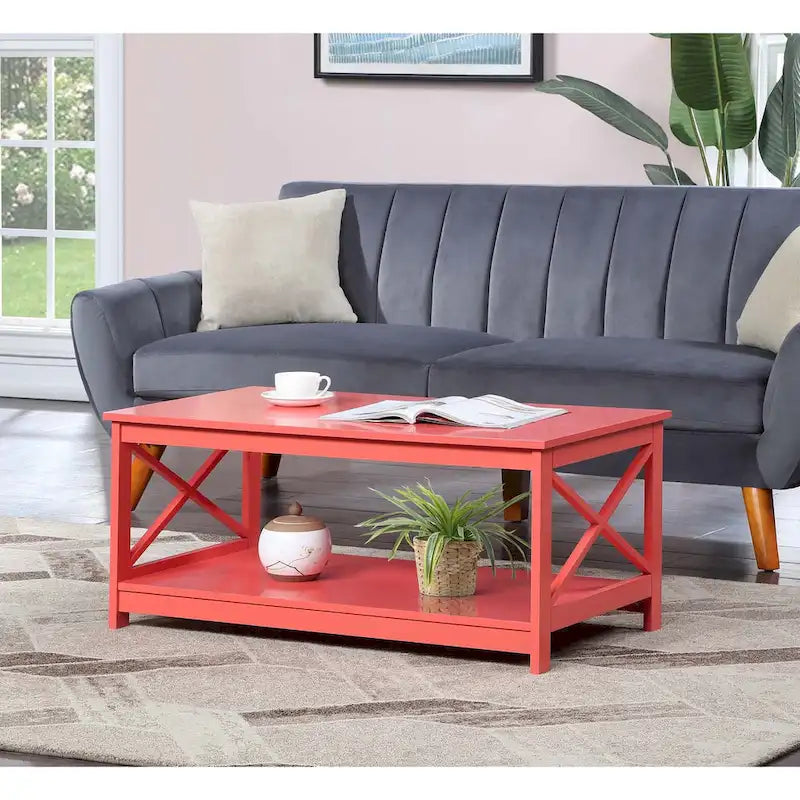 Table basse Oxford avec étagère