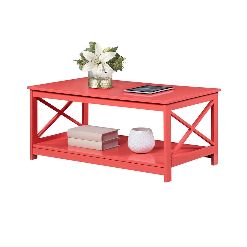 Table basse Oxford avec étagère