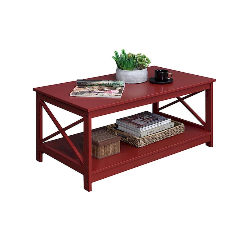 Table basse Oxford avec étagère
