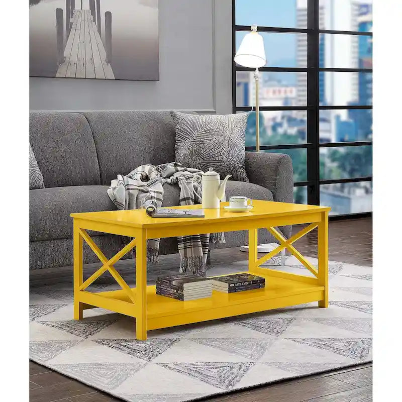 Table basse Oxford avec étagère