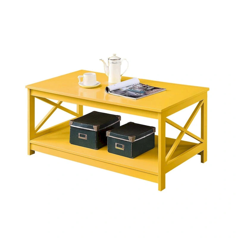 Table basse Oxford avec étagère