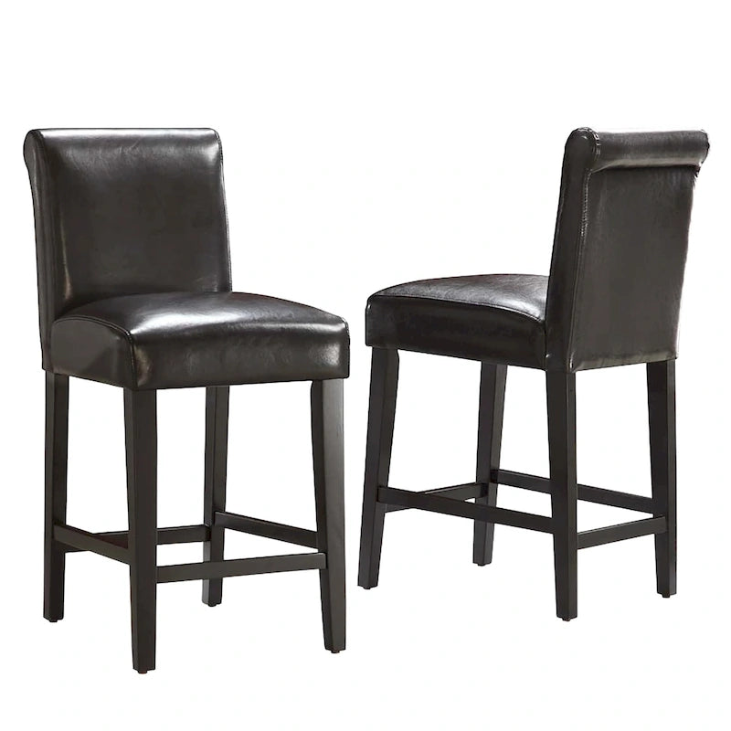 Tabourets de bar en similicuir (Lot de 2) par