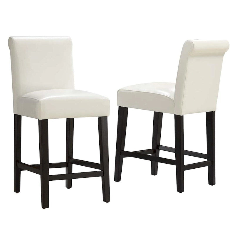 Tabourets de bar en similicuir (Lot de 2) par