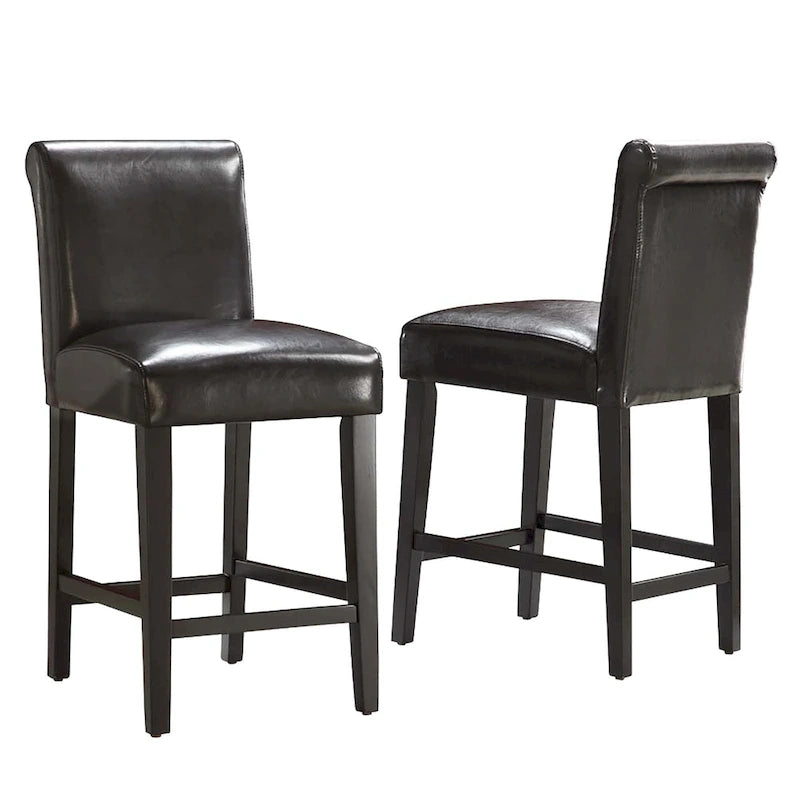 Tabourets de bar en similicuir (Lot de 2) par