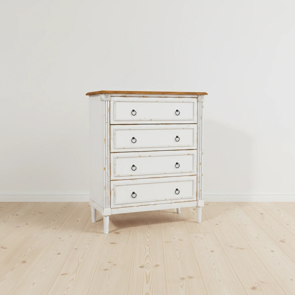 Joneigh Traditional Solid Wood 4-Drawer Chest by Furniture of America