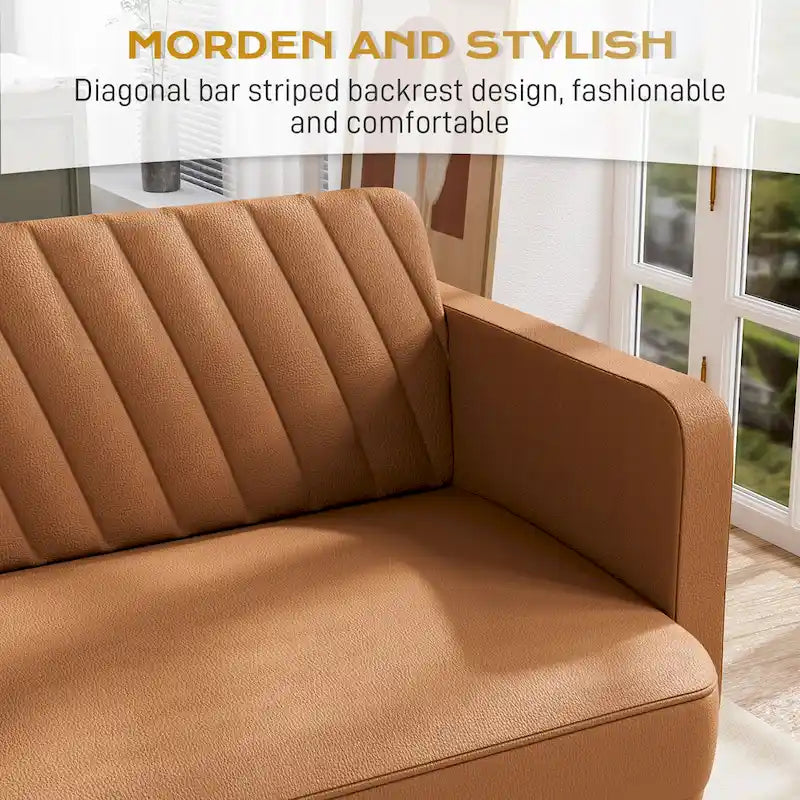 Canapé-lit futon capitonné convertible, canapé-lit, canapé capitonné 3 places avec dossiers réglables