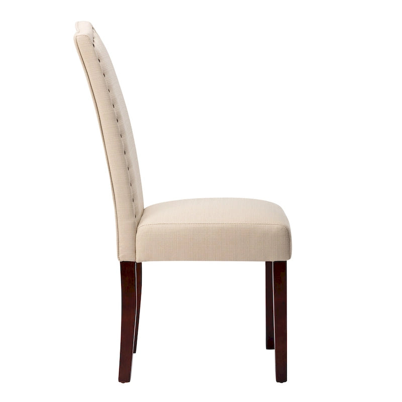 Lot de 2 chaises de salle à manger Parson fines