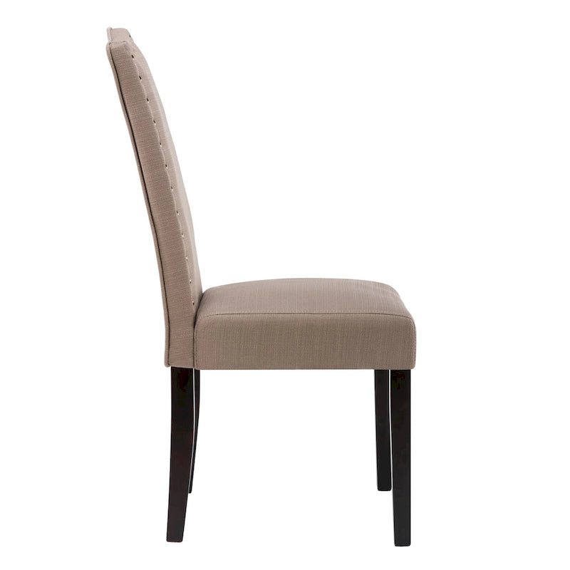 Lot de 2 chaises de salle à manger Parson fines