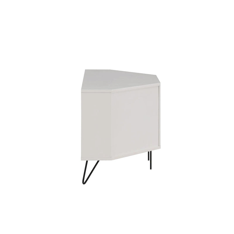 Meuble TV d'angle mi-siècle de 104 cm avec 1 étagère ouverte par