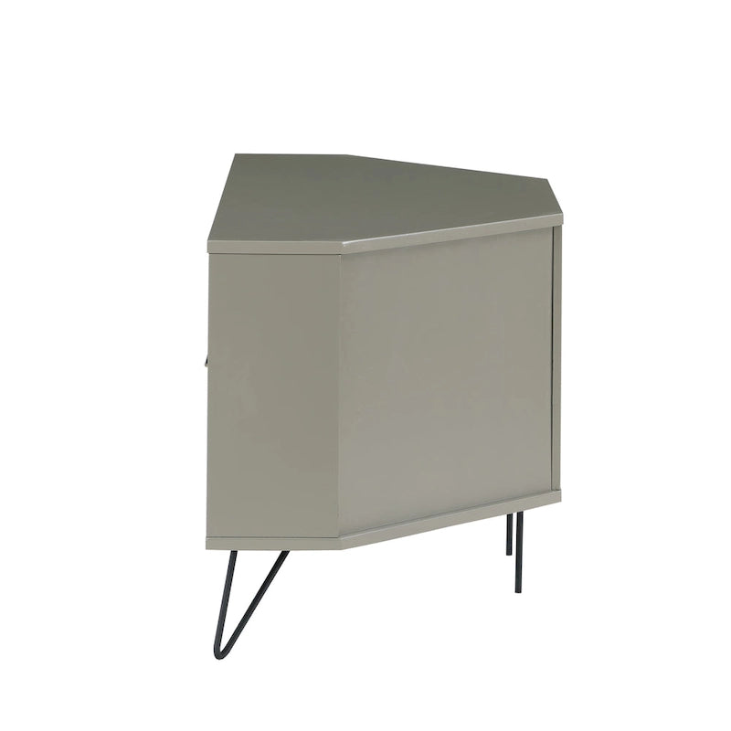 Meuble TV d'angle mi-siècle de 104 cm avec 1 étagère ouverte par