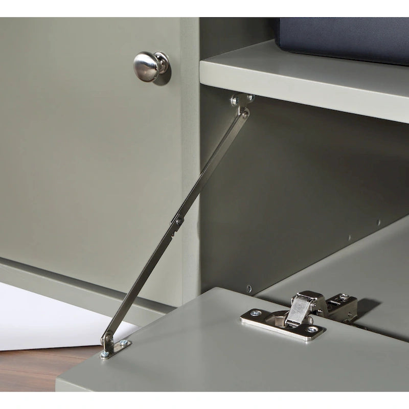 Meuble TV d'angle mi-siècle de 104 cm avec 1 étagère ouverte par