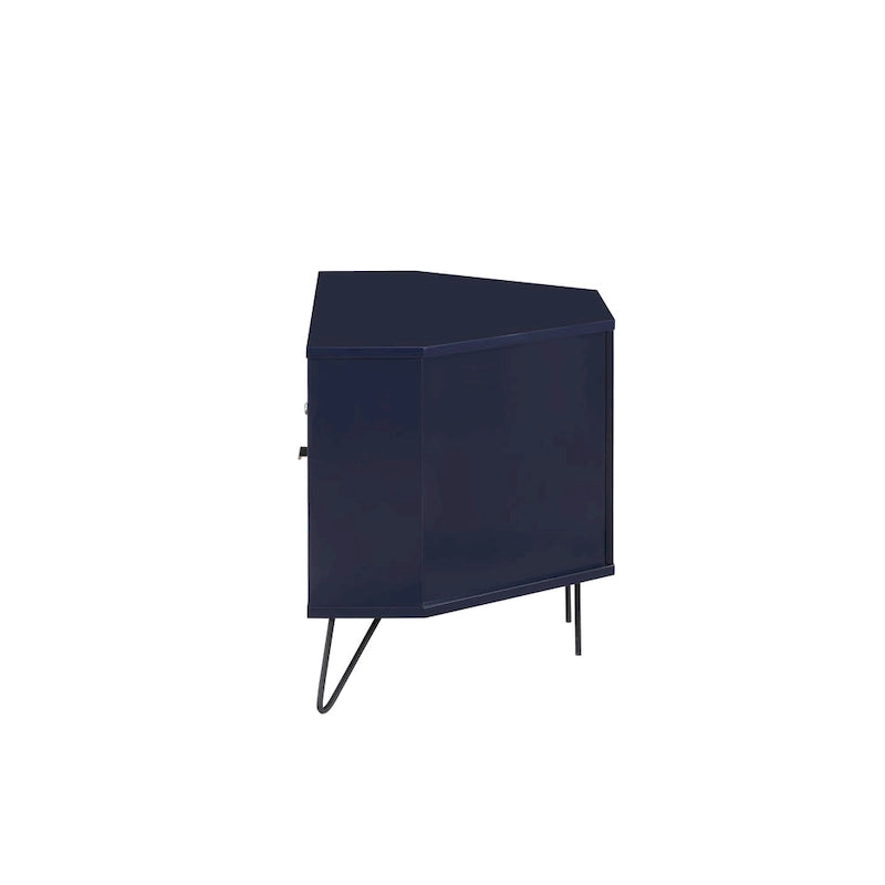 Meuble TV d'angle mi-siècle de 104 cm avec 1 étagère ouverte par