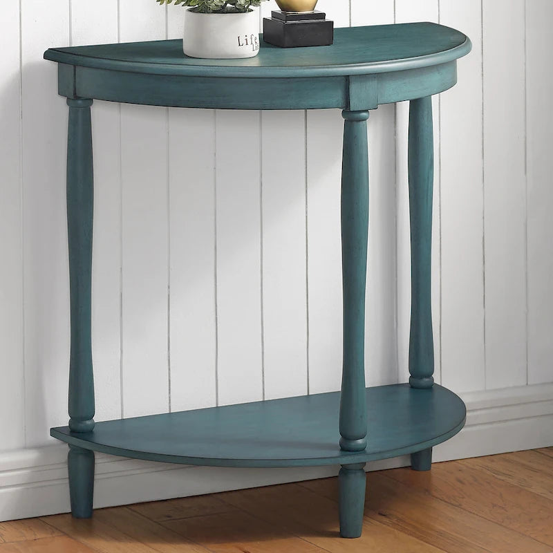 Table d'entrée en bois avec 1 étagère de 71 cm par