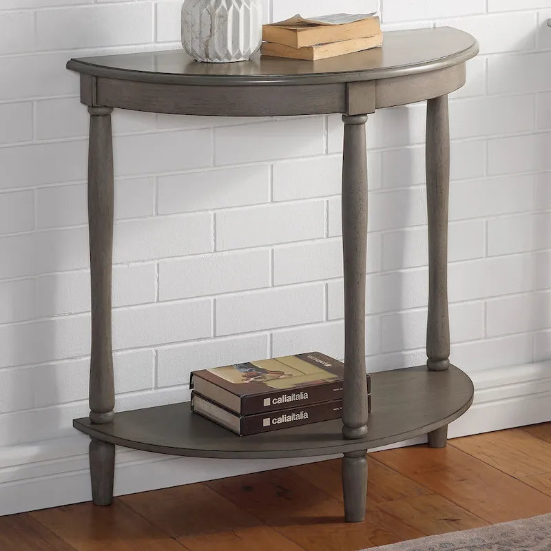Table d'entrée en bois avec 1 étagère de 71 cm par