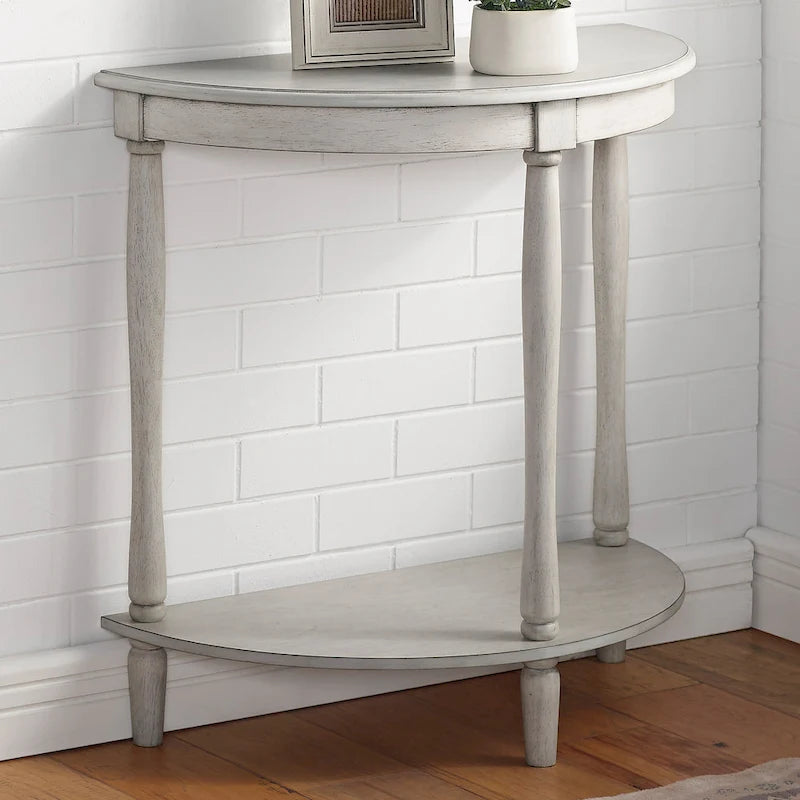 Table d'entrée en bois avec 1 étagère de 71 cm par