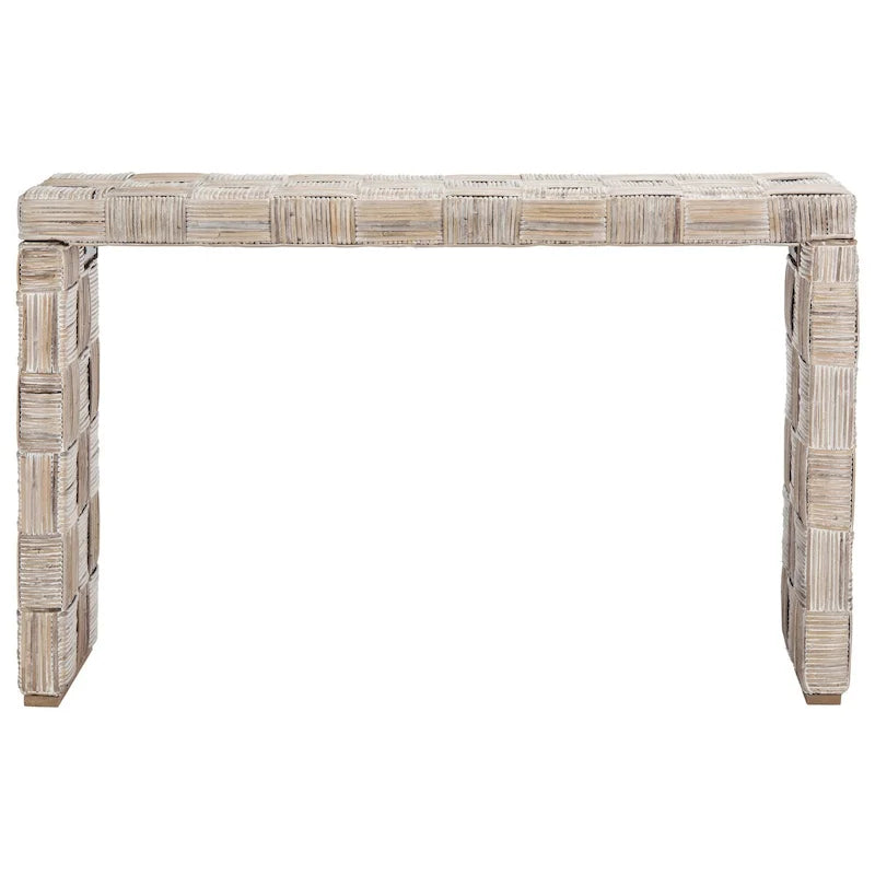 Console en rotin - 51x14x32 po. (LxPxH)