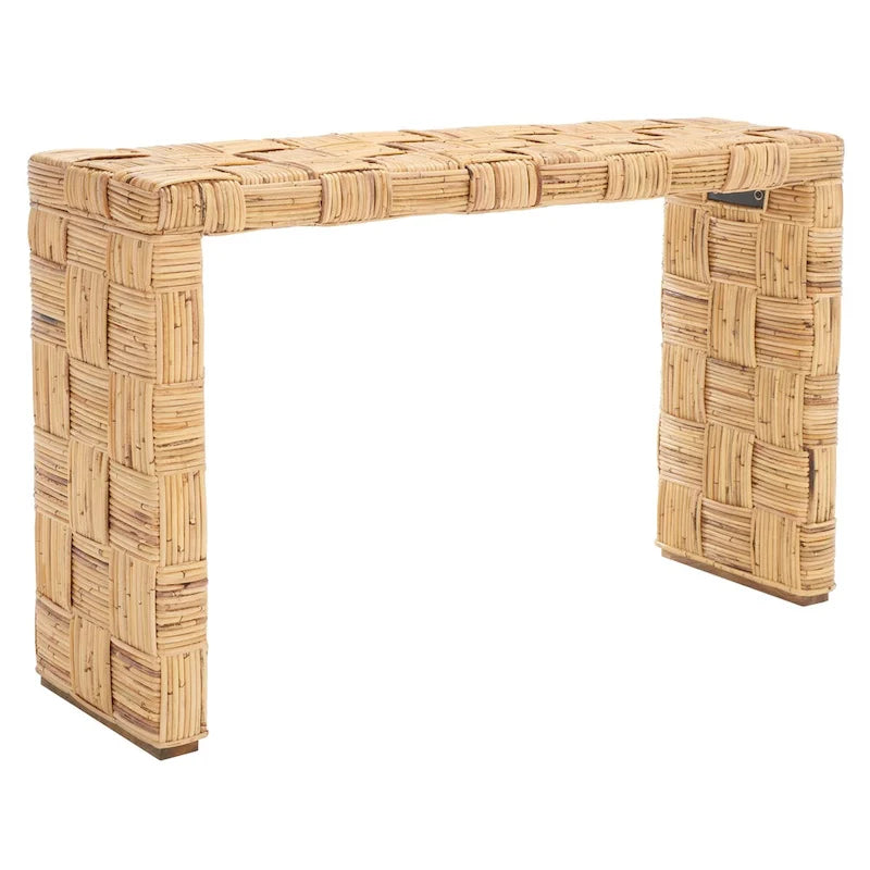 Console en rotin - 51x14x32 po. (LxPxH)
