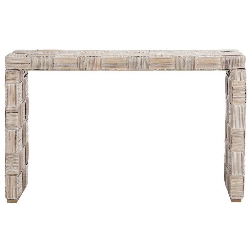 Console en rotin - 51x14x32 po. (LxPxH)