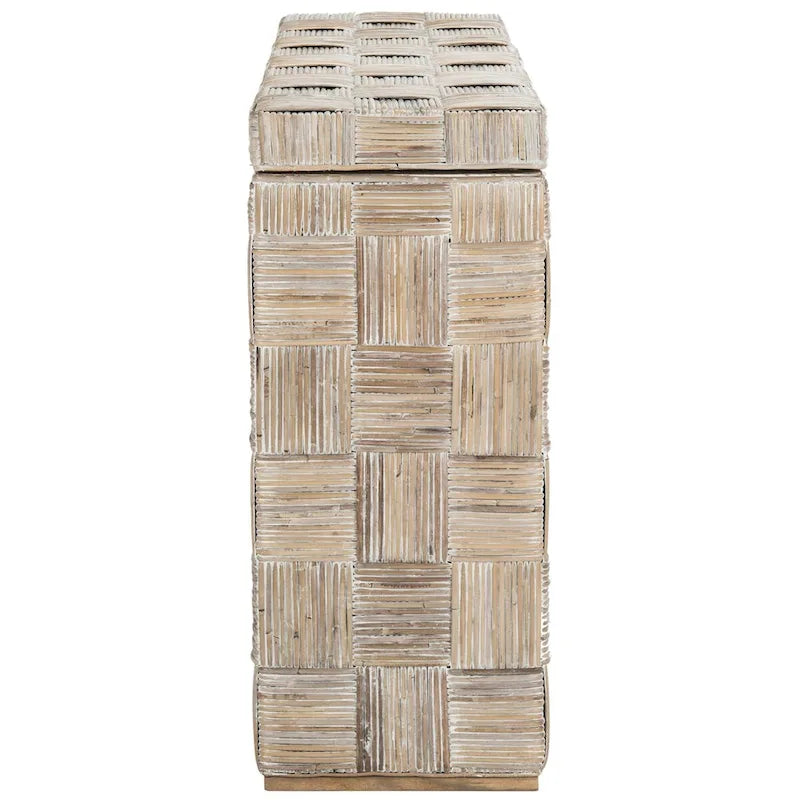 Console en rotin - 51x14x32 po. (LxPxH)