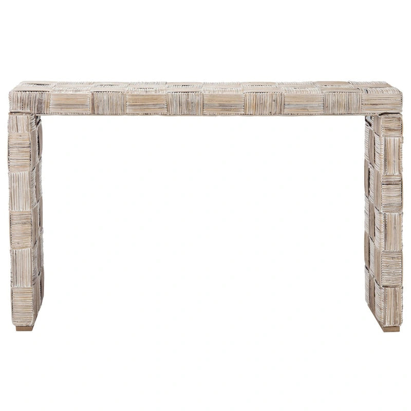 Console en rotin - 51x14x32 po. (LxPxH)
