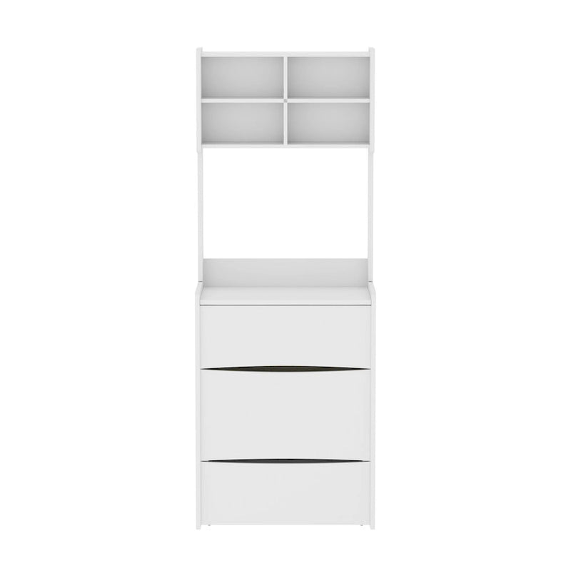 Coiffeuse avec miroir rabattable éclairé par LED, Coiffeuse de maquillage avec tabouret amovible