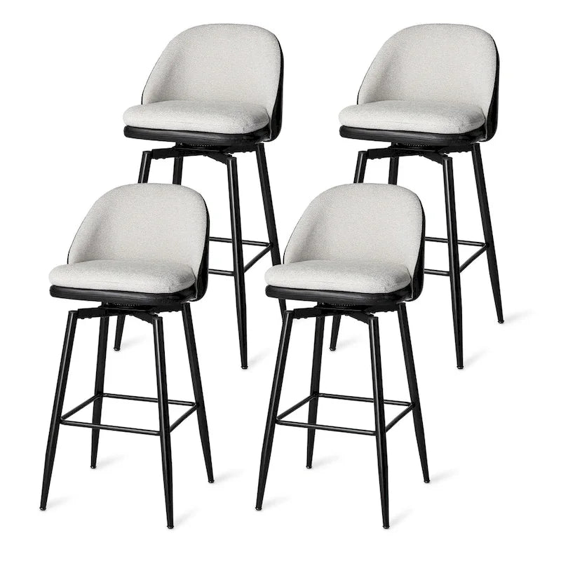 Tabourets de bar hauts assortis en similicuir