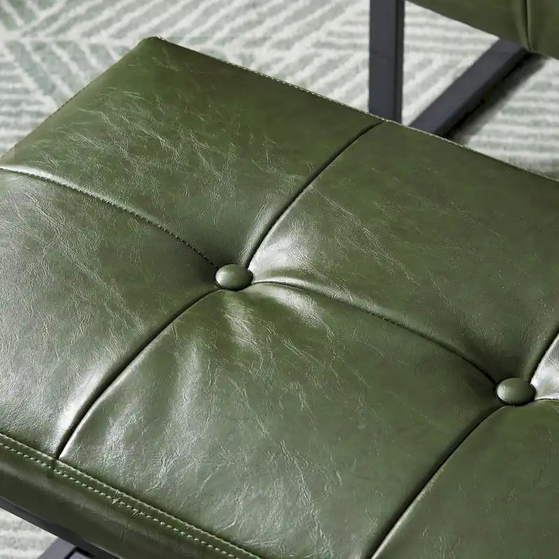Ensemble de 2 poufs repose-pieds capitonnés 24W