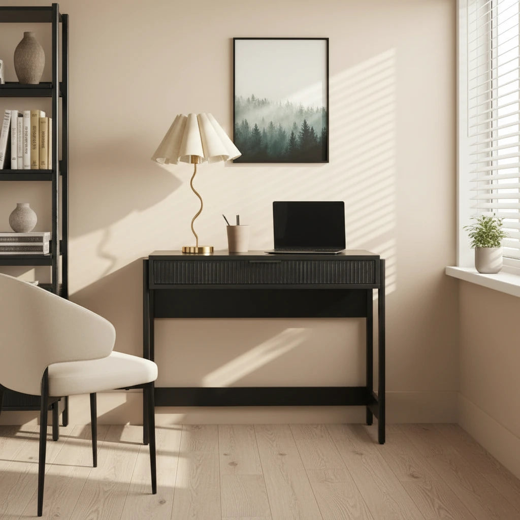 Middlebrook Designs Reeded Writing Desk with Drawer