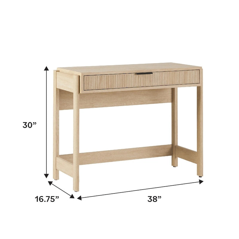 Bureau à tiroir cannelé