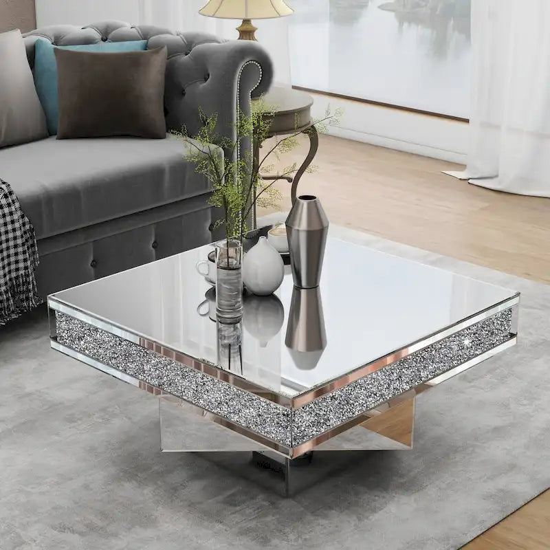Table d'appoint Table basse Triple miroir Diamant