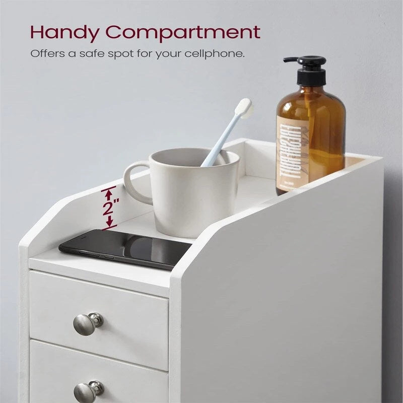 Meuble de rangement pour salle de bain - 15,7P x 7L x 27,5H