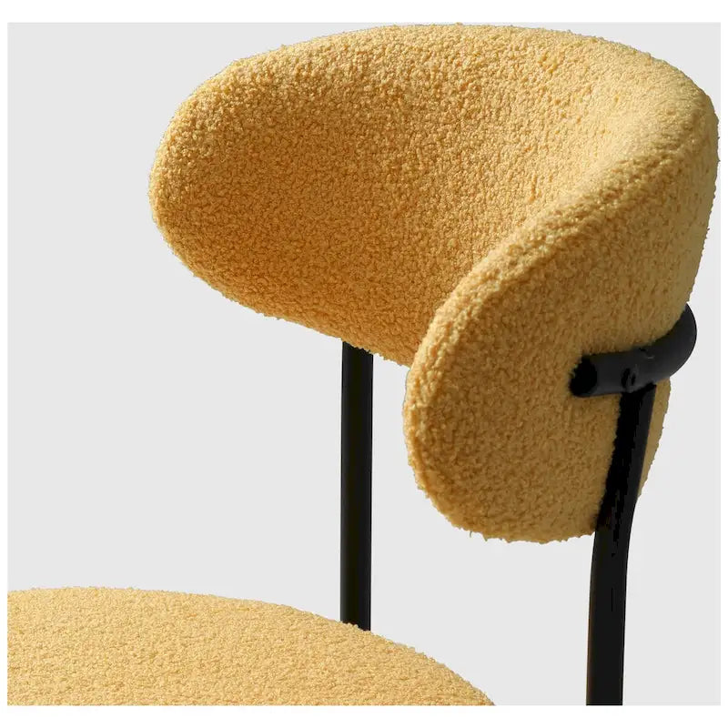 Chaise de salle à manger en métal à dossier incurvé Mid-Century (Lot de 4)