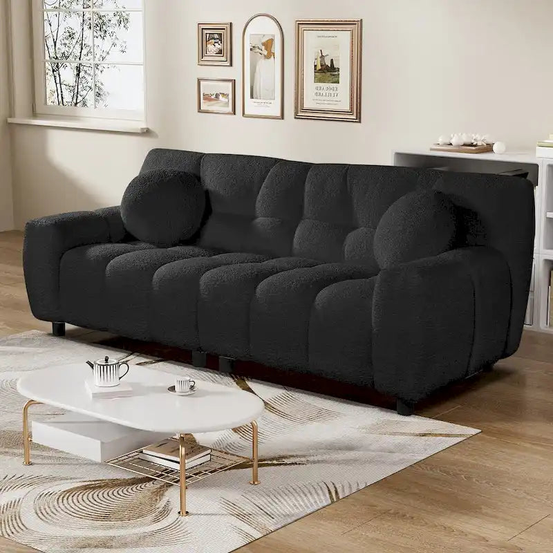 Canapé 2 places à assise profonde pour salon, chambre à coucher