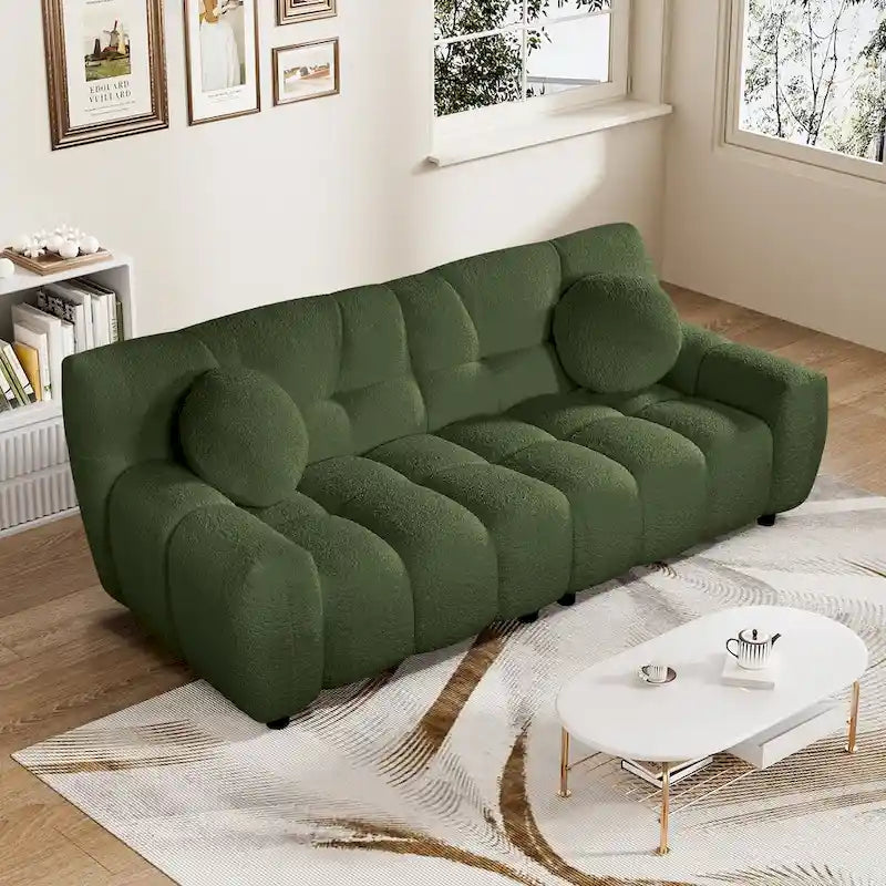 Canapé 2 places à assise profonde pour salon, chambre à coucher