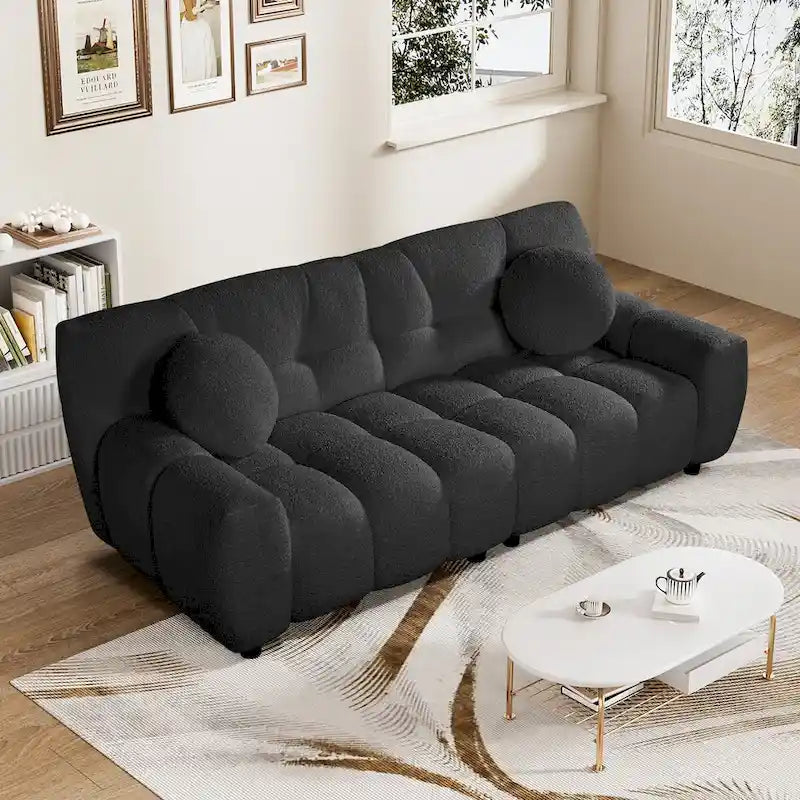 Canapé 2 places à assise profonde pour salon, chambre à coucher